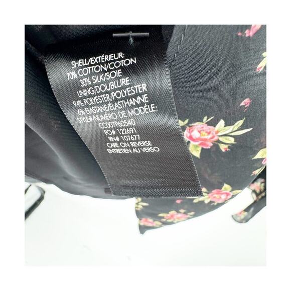 Alice + Olivia Glinda Floral Print Mini Dress In Heirloom Black Size 10 NWT - Picture 11 of 12